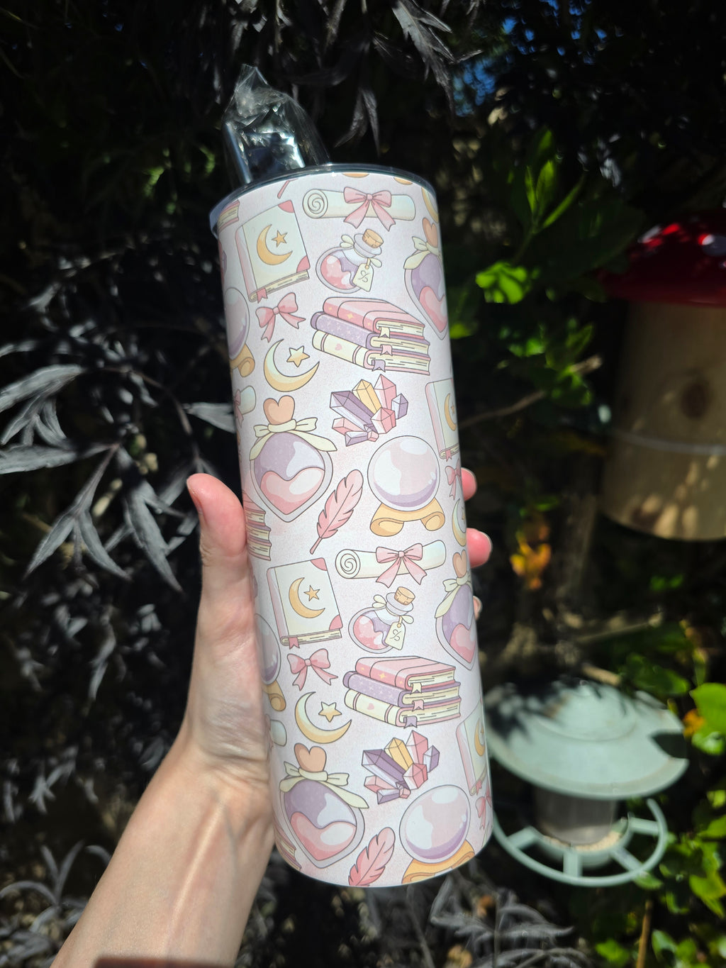 Whimsical Bookish 20oz Stainless Steel Tumbler