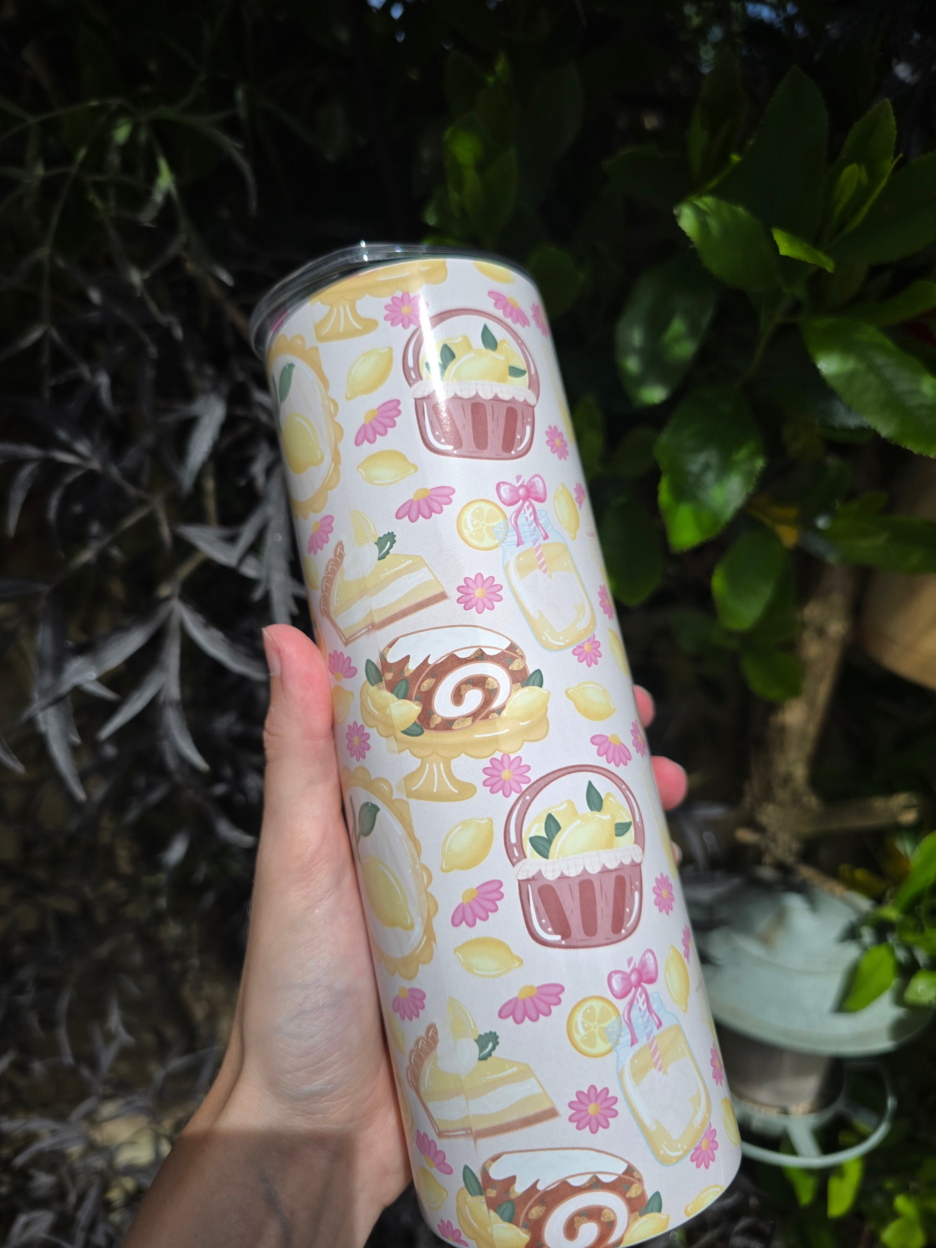 Lemon 20oz Stainless Steel Tumbler