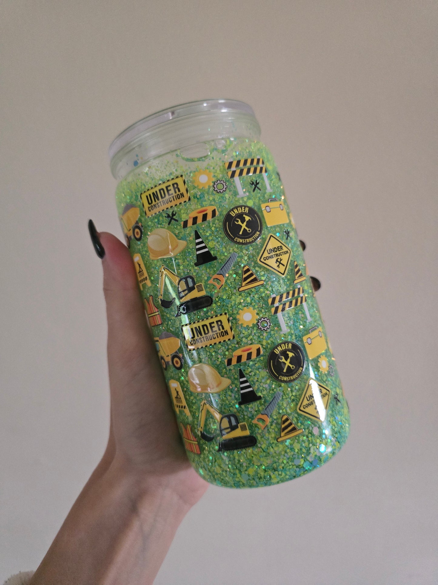 Digger 16oz Acrylic Snowglobe Tumbler