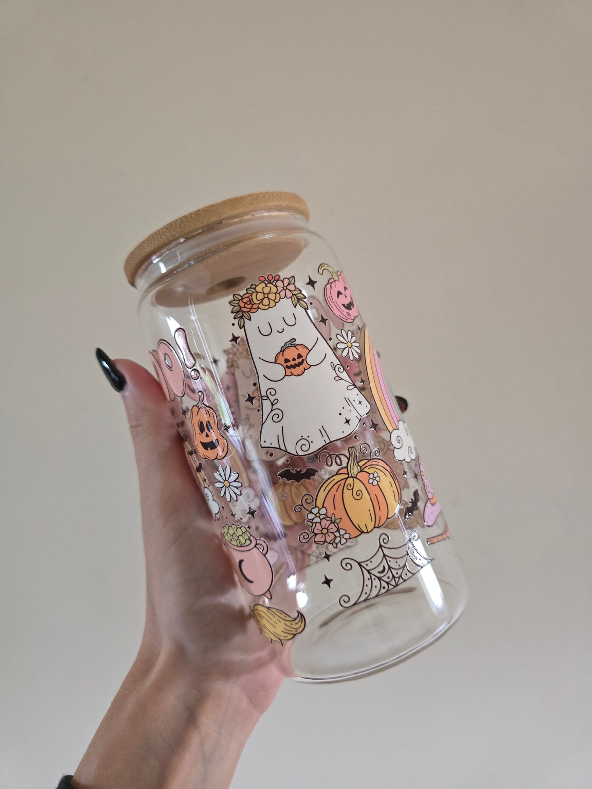 BOO! 16oz Glass Tumbler