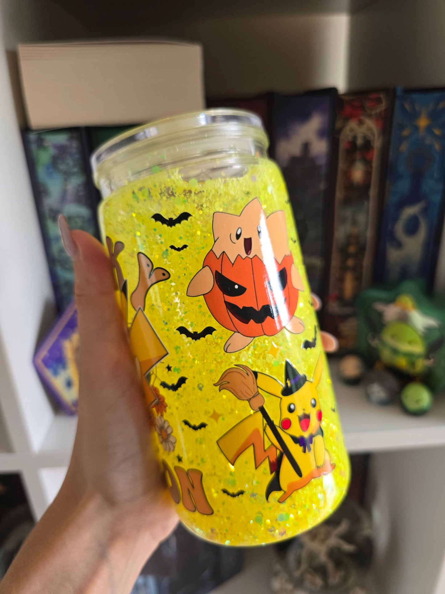 Spooky Season 16oz Acrylic Snowglobe Tumbler