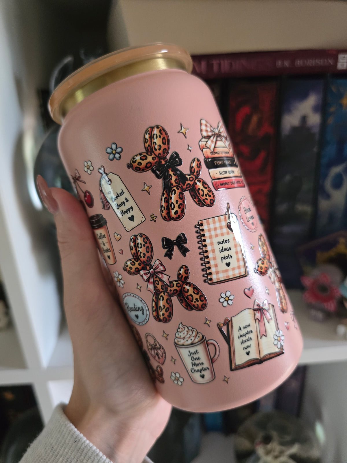 Cosy Book 16oz Stainless Steel Tumbler