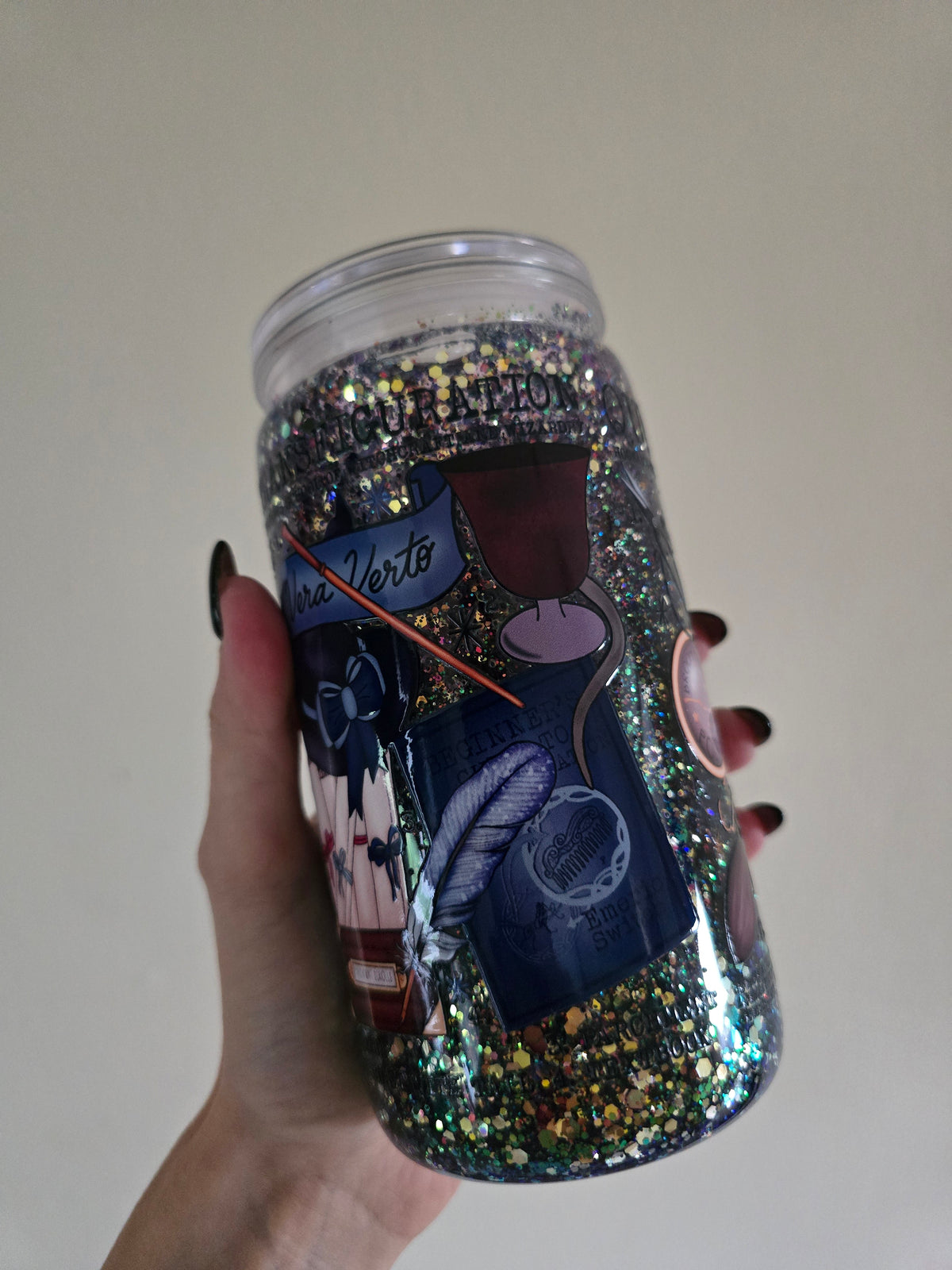 World Of Magic 16oz Acrylic Snowglobe Tumbler