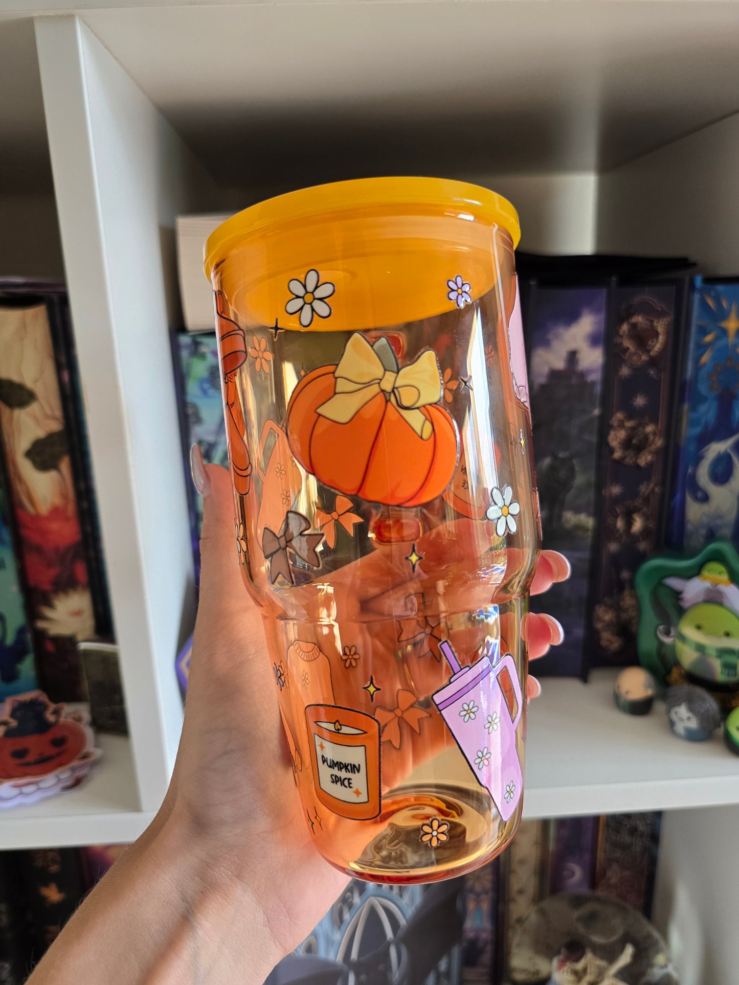 Pumpkin Spice 20oz Glass Tumbler