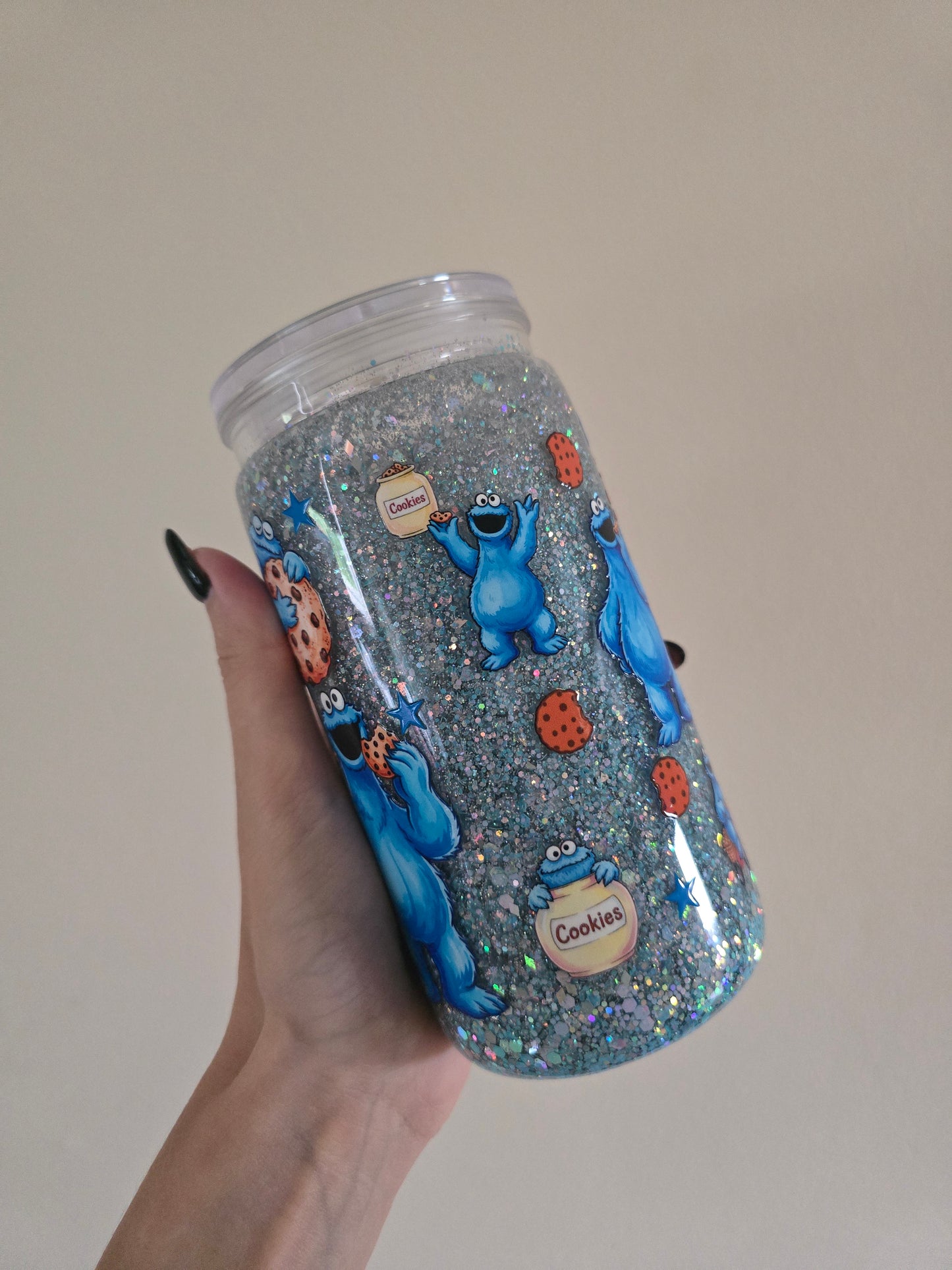 Cookie 16oz Acrylic Snowglobe Tumbler