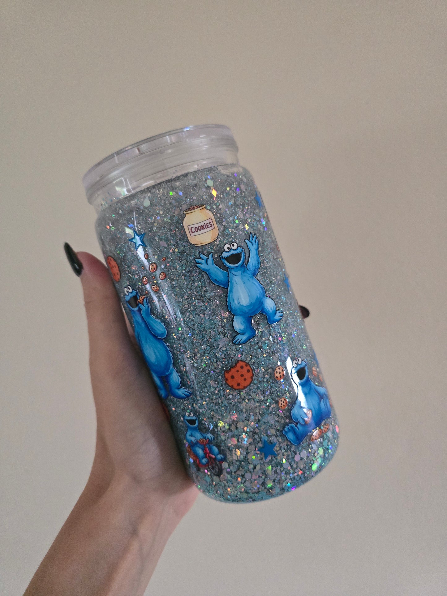 Cookie 16oz Acrylic Snowglobe Tumbler