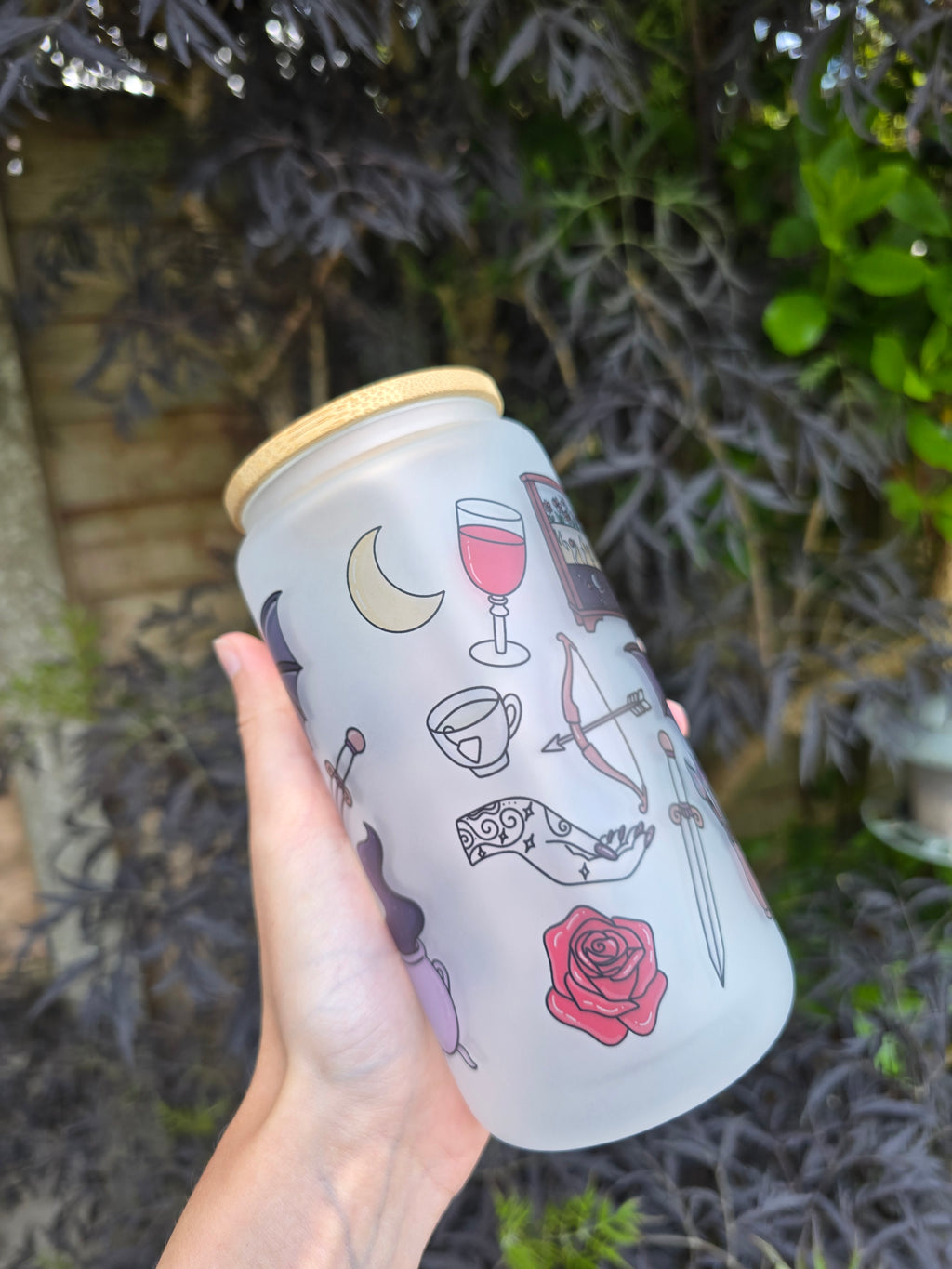 Acotar 16oz Frosted Glass Tumbler