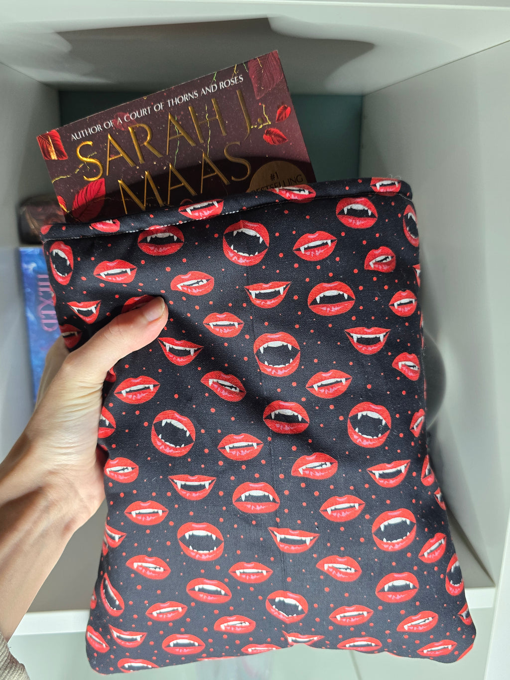 Vampire Teeth Book Sleeve (for paper back and hard back books)