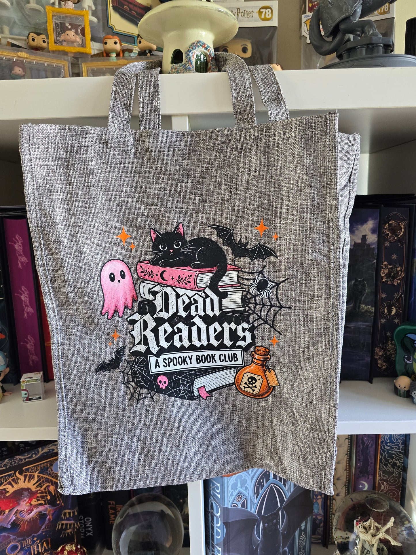 Dead Readers Club Linen Tote Bag