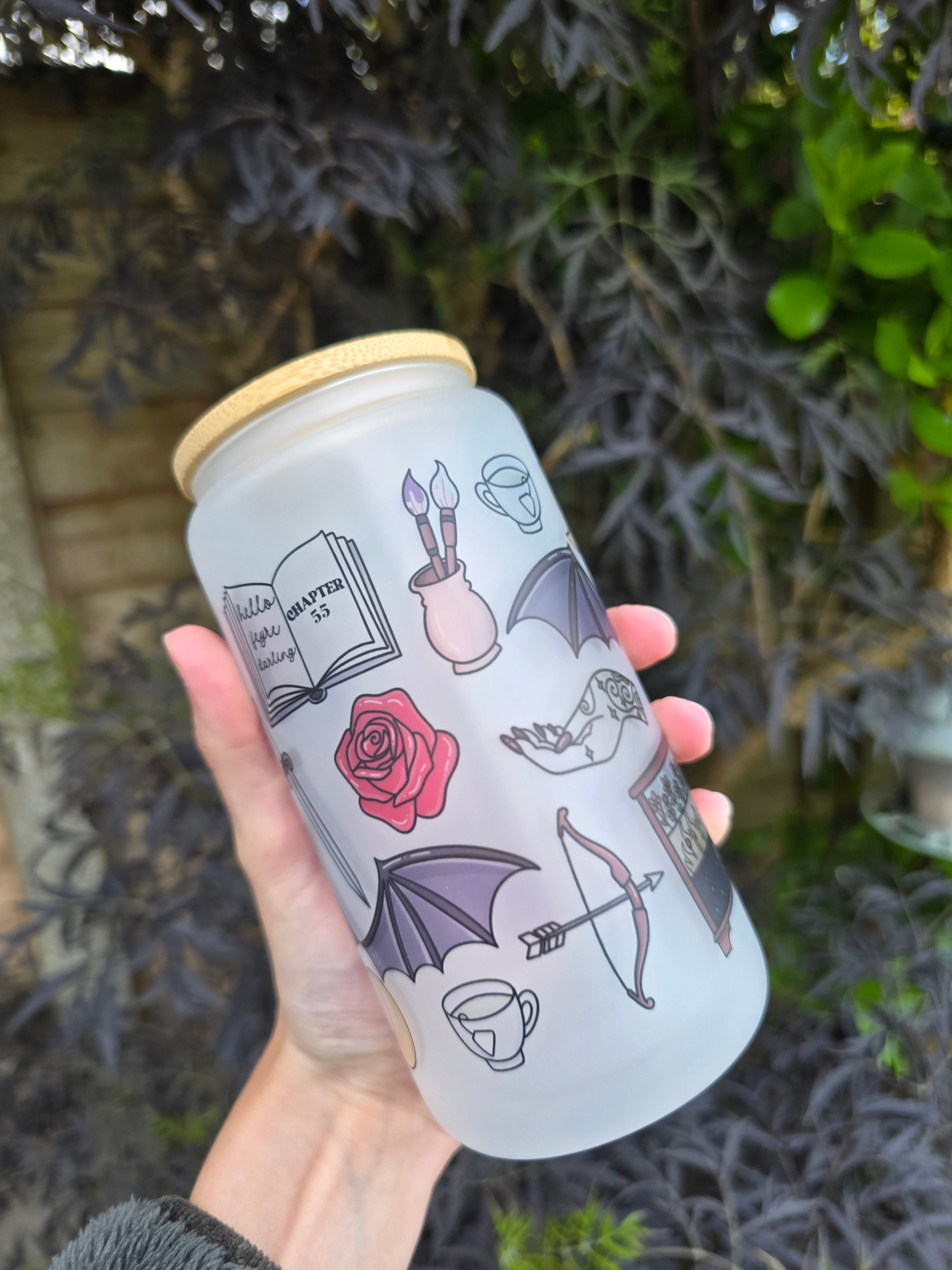 Acotar 16oz Frosted Glass Tumbler