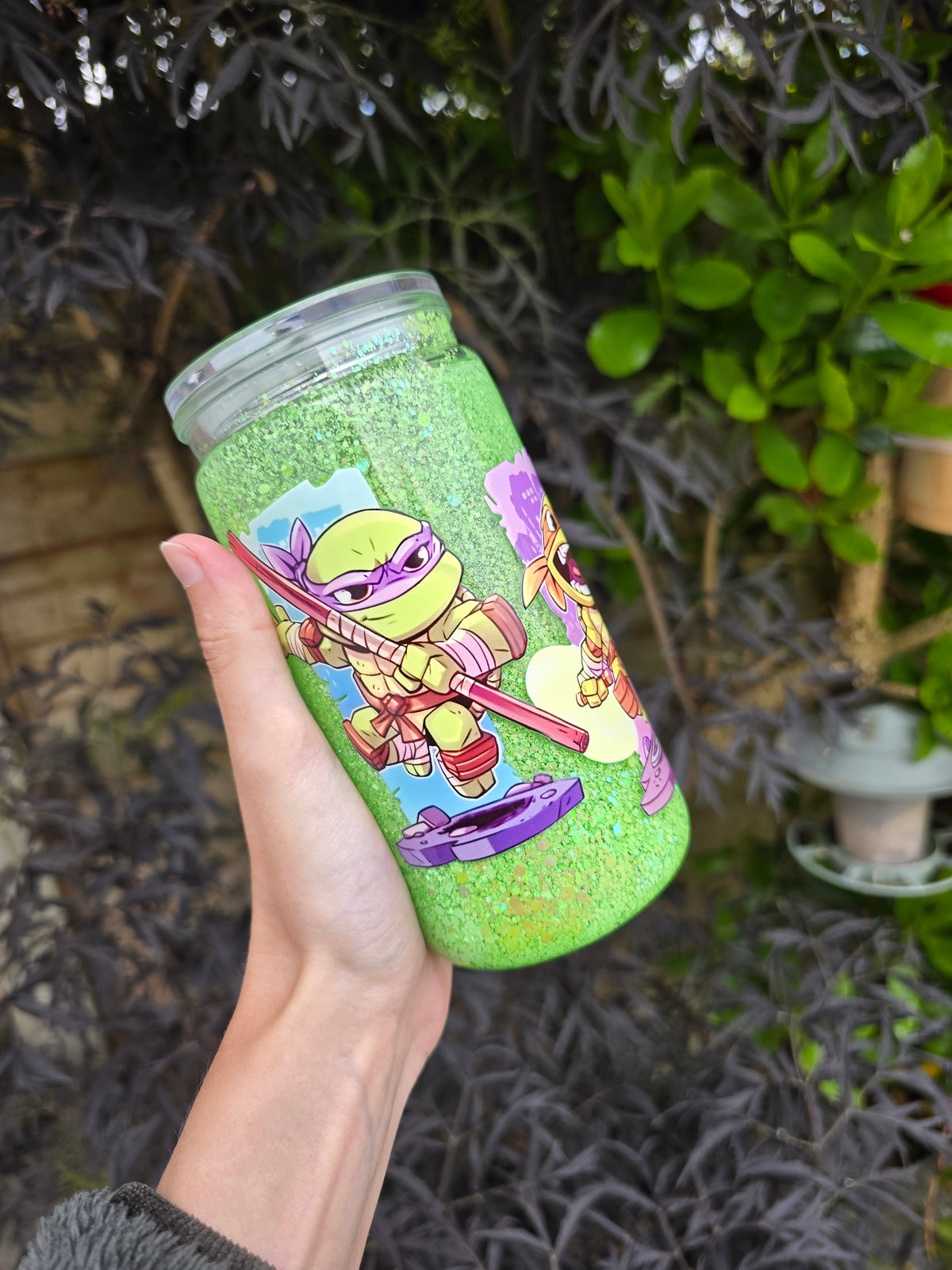 TMNT 16oz Acrylic Snowglobe Tumbler