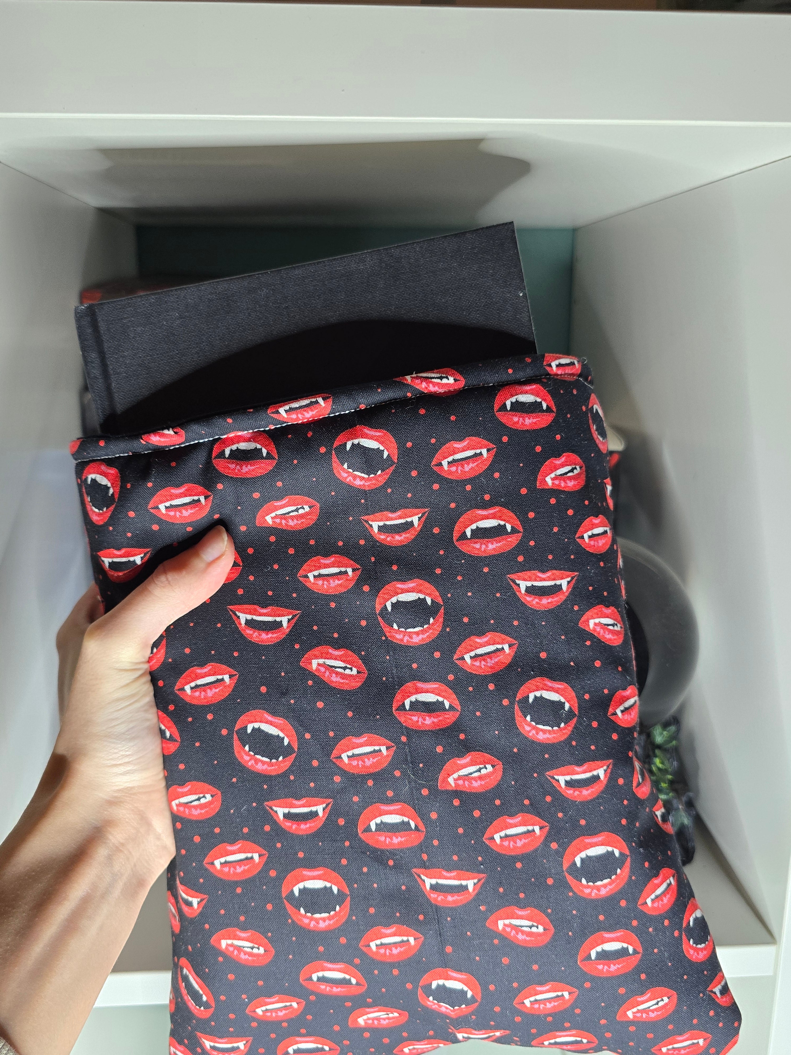 Vampire Teeth Book Sleeve (for paper back and hard back books)