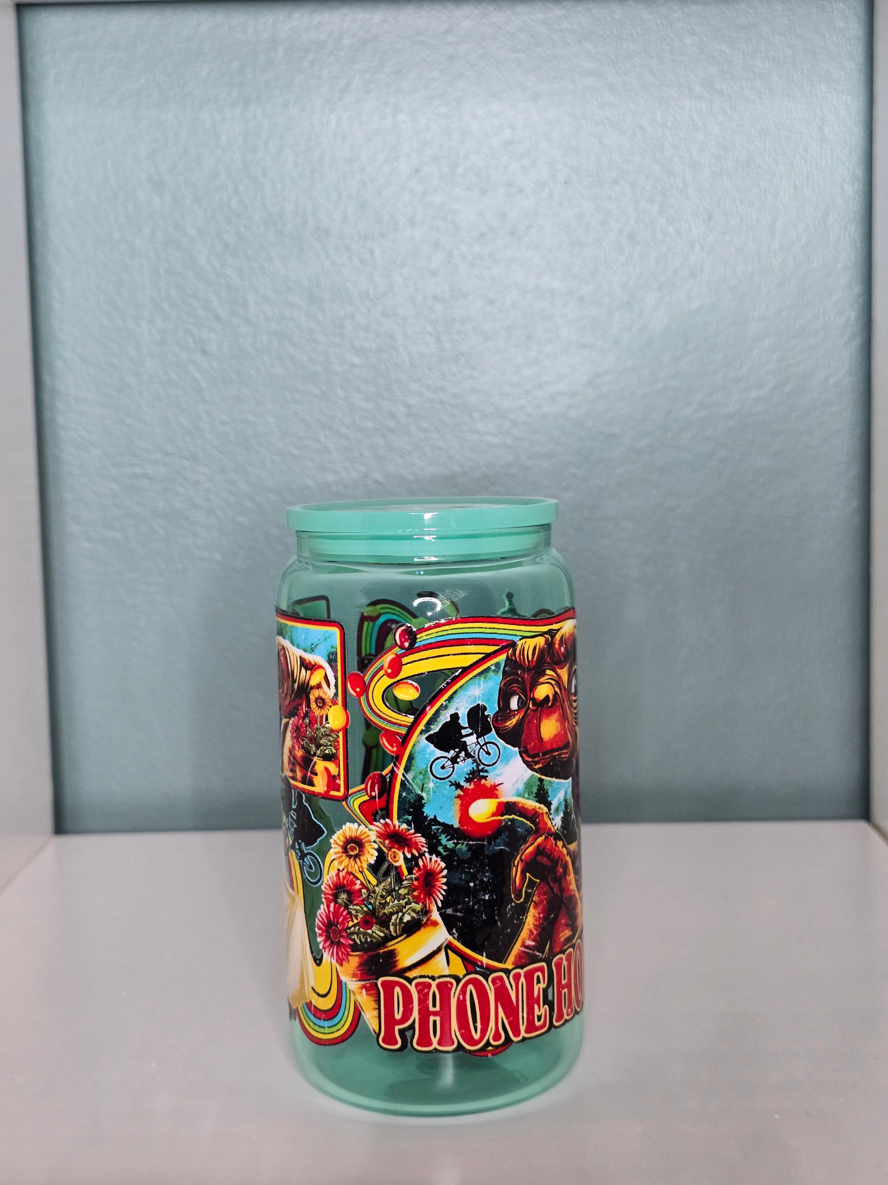 ET Alien 16oz Glass Tumbler