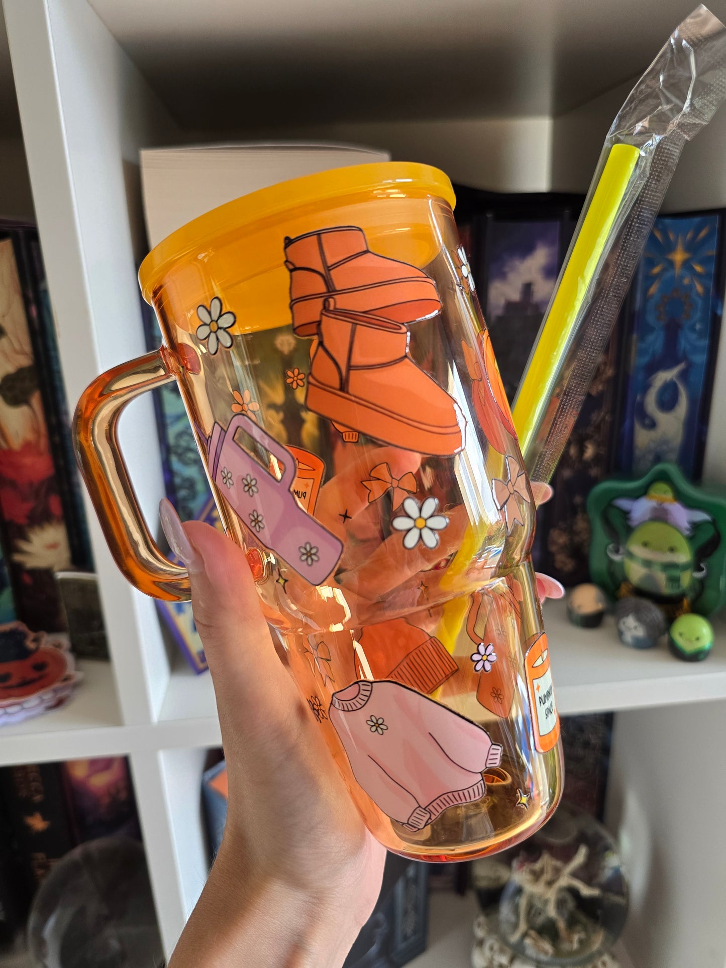 Pumpkin Spice 20oz Glass Tumbler