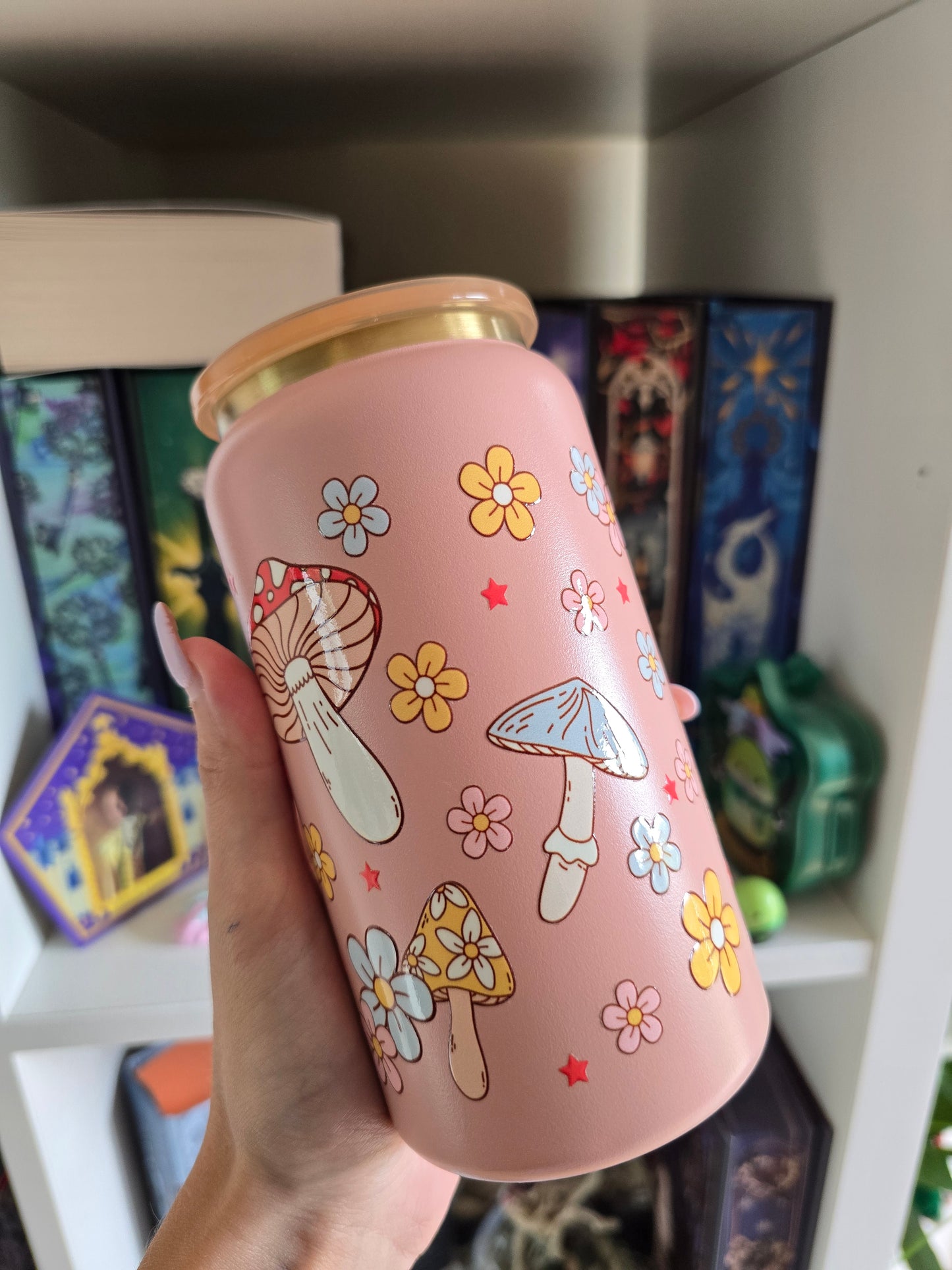 Autumn Mushroom 16oz Stainless Steel Tumbler