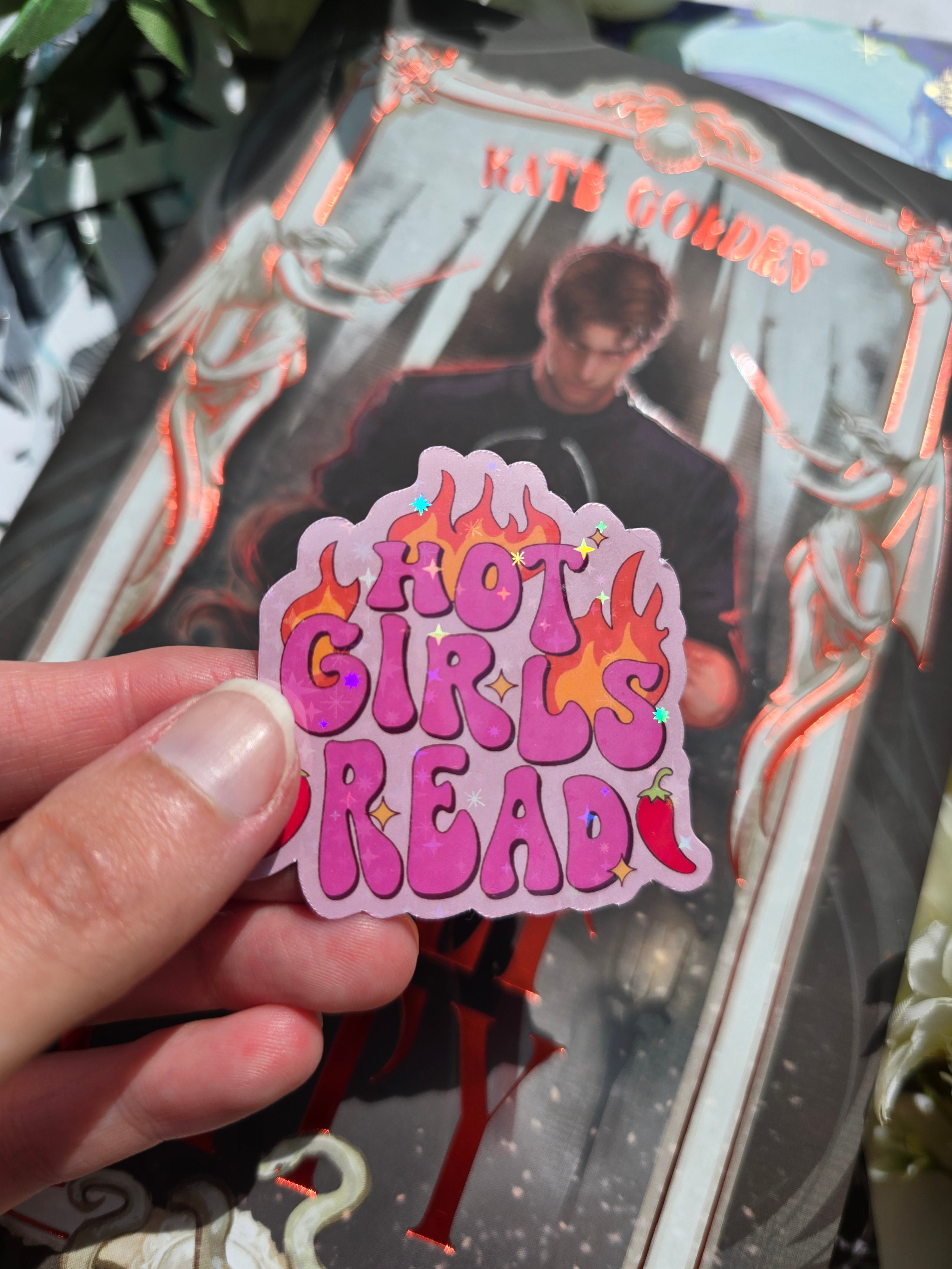 Hot Girls Read Sticker