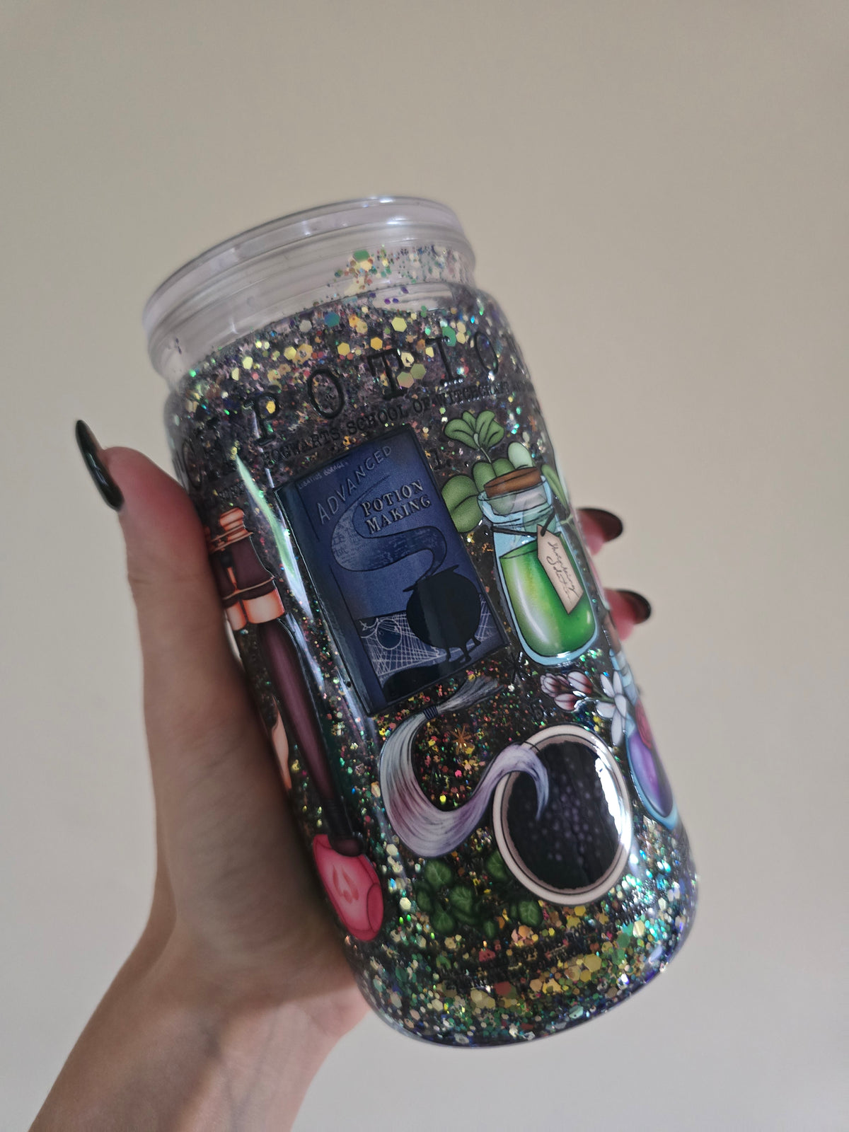 World Of Magic 16oz Acrylic Snowglobe Tumbler