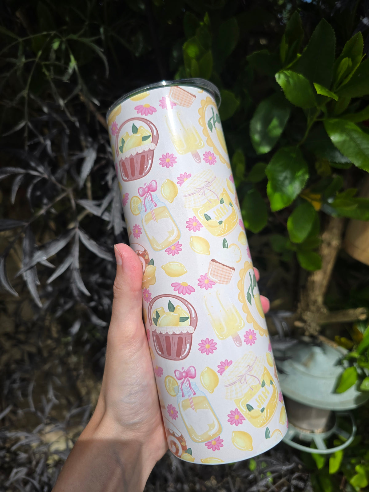 Lemon 20oz Stainless Steel Tumbler