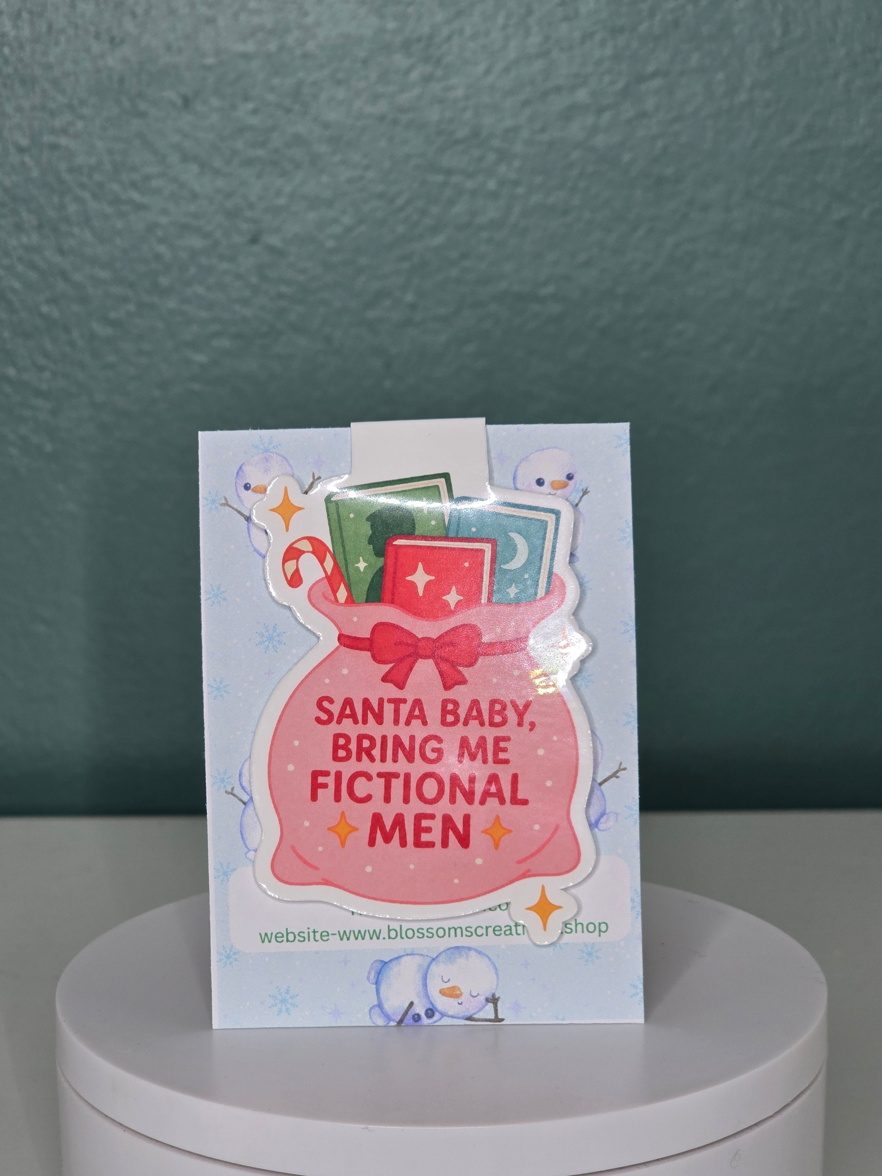 Christmas Fictional Men Magnetic Bookmark