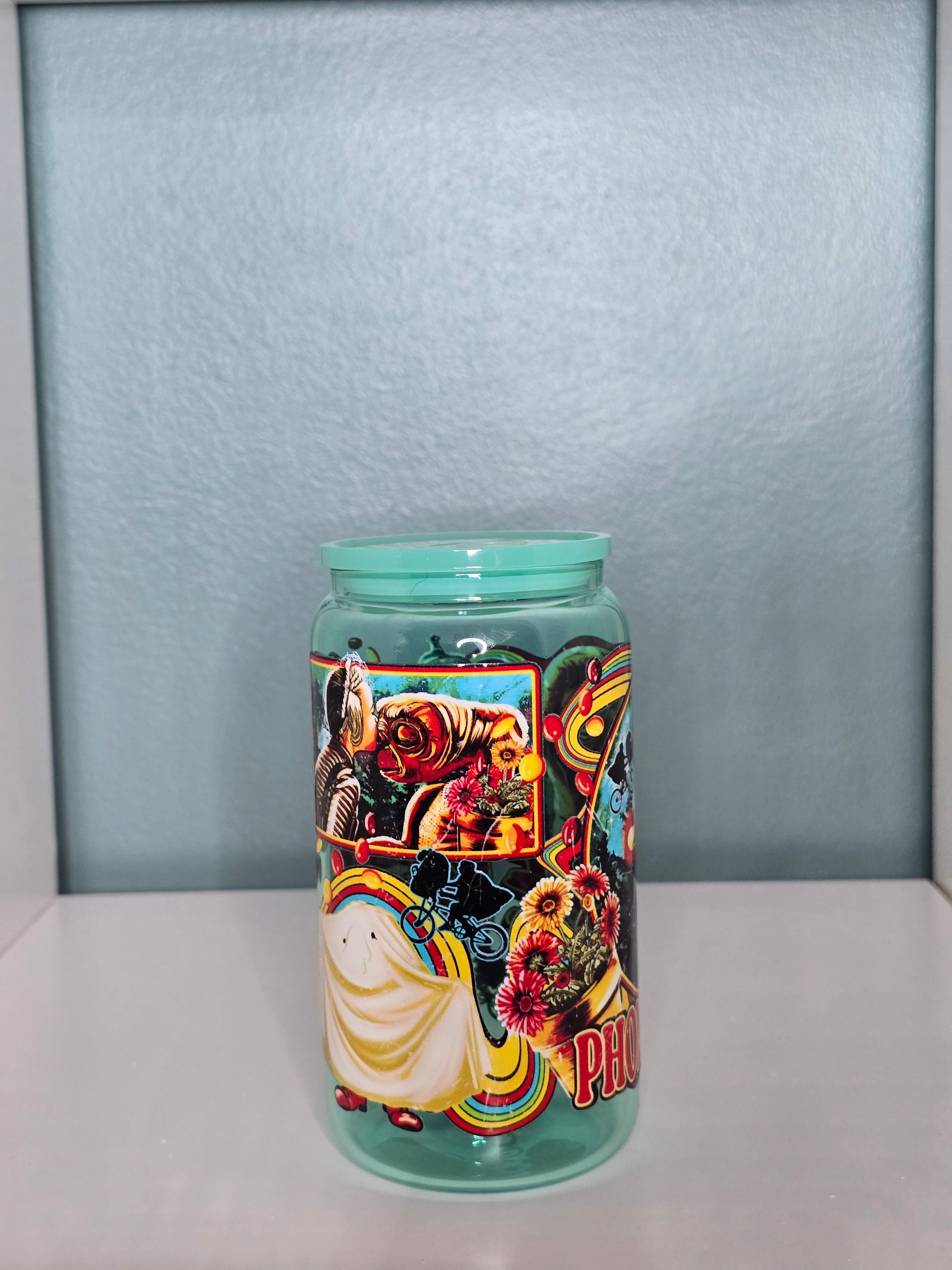 ET Alien 16oz Glass Tumbler
