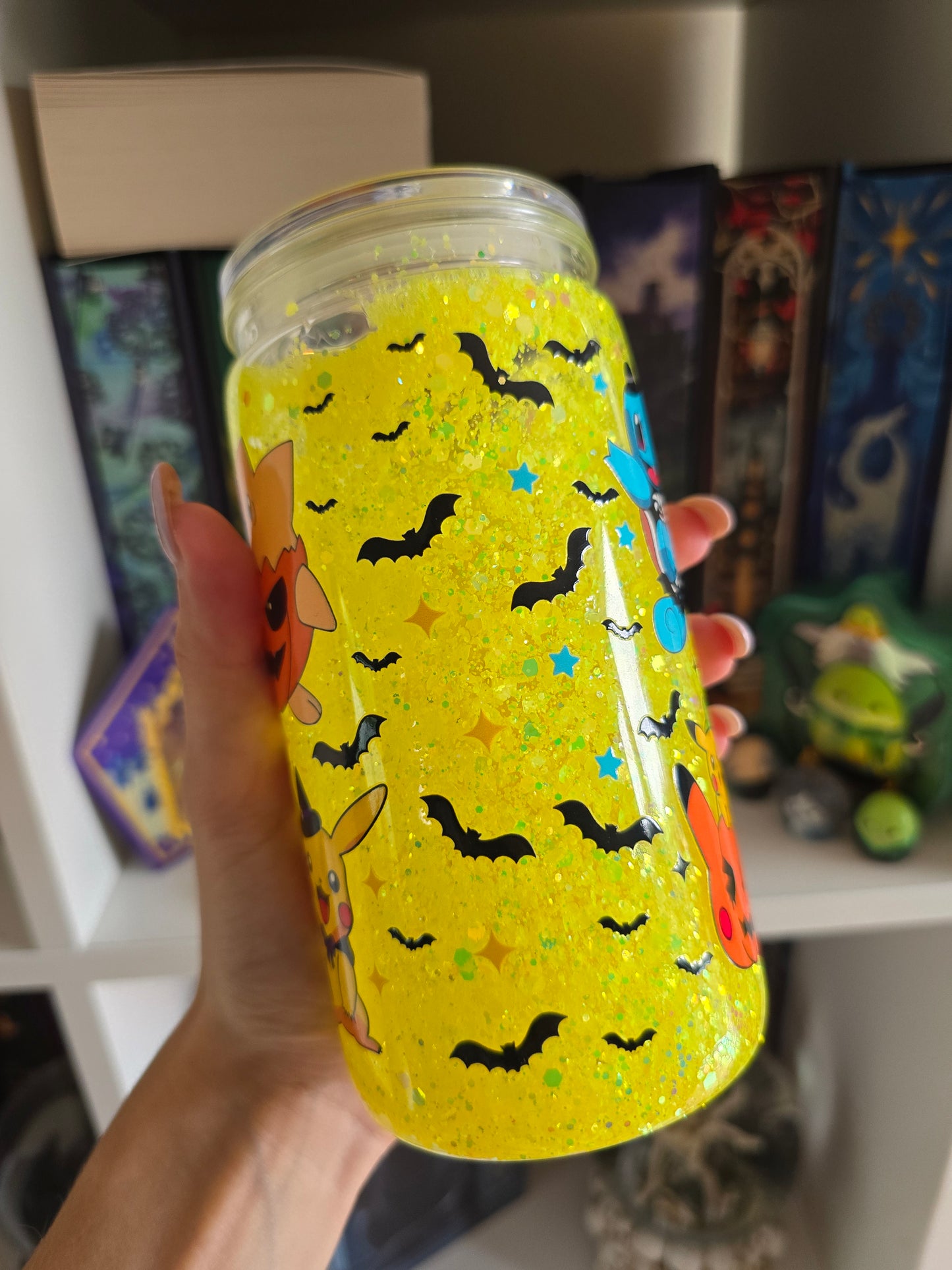 Spooky Season 16oz Acrylic Snowglobe Tumbler