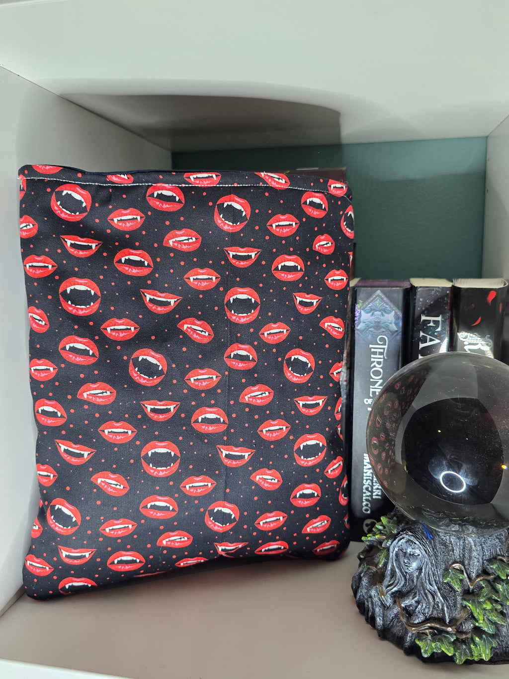Vampire Teeth Book Sleeve (for paper back and hard back books)