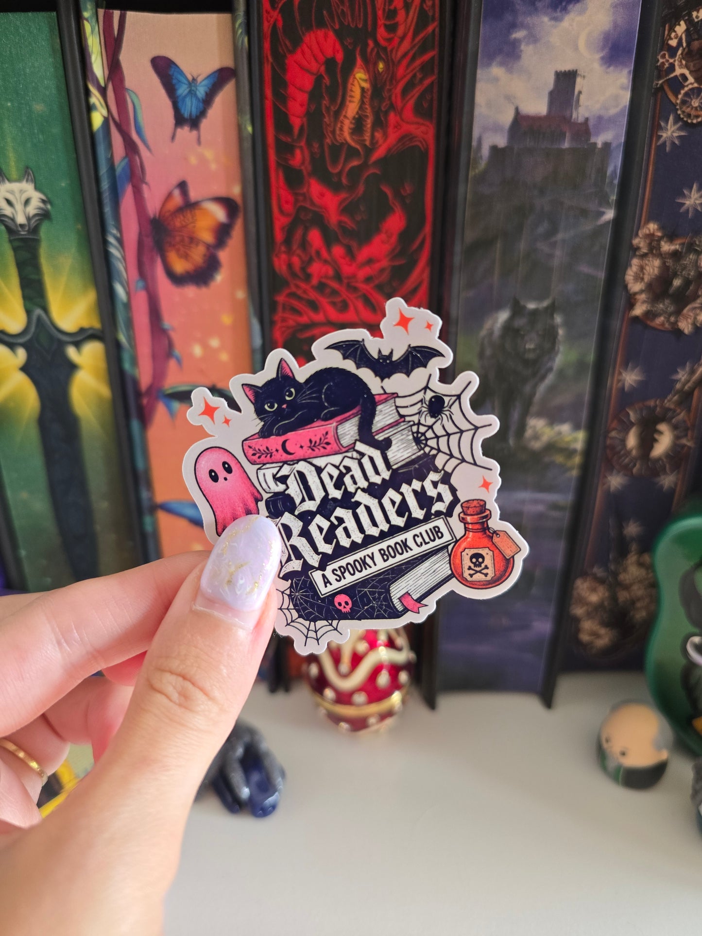 Dead Readers Club Holographic Clear Vinyl Sticker
