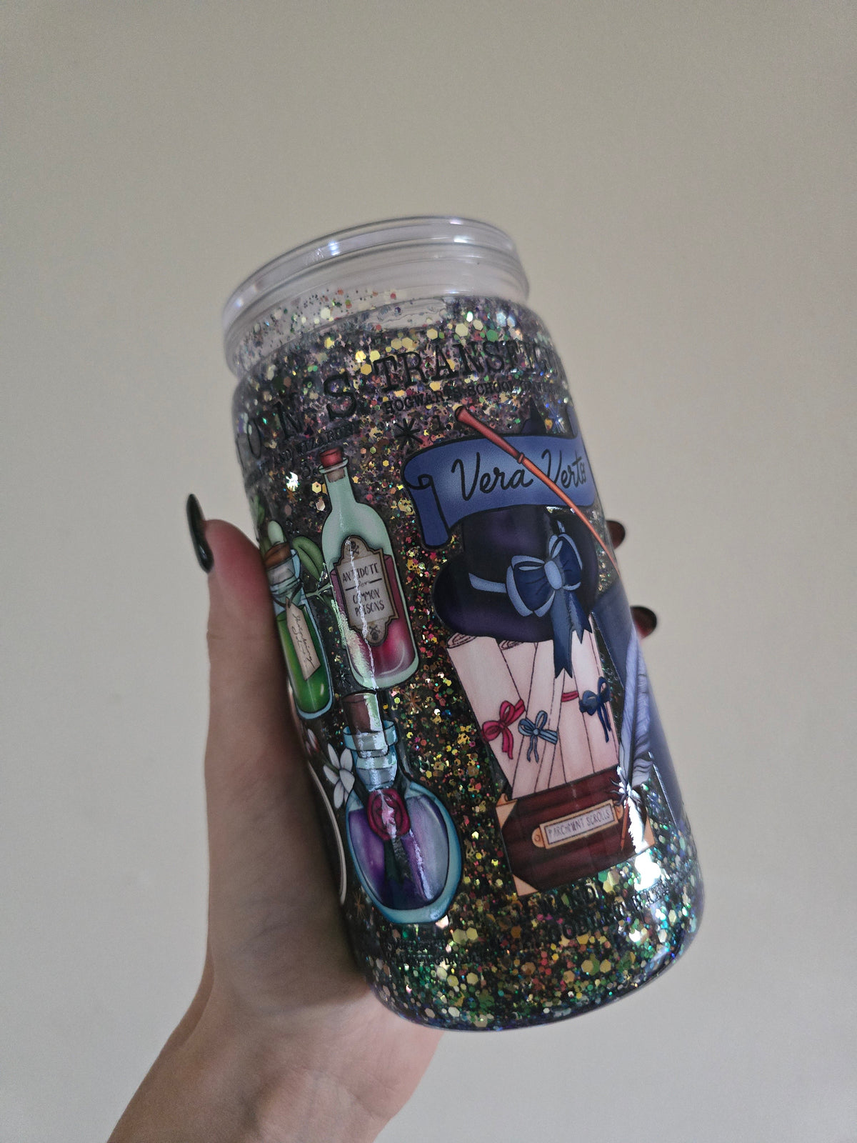 World Of Magic 16oz Acrylic Snowglobe Tumbler