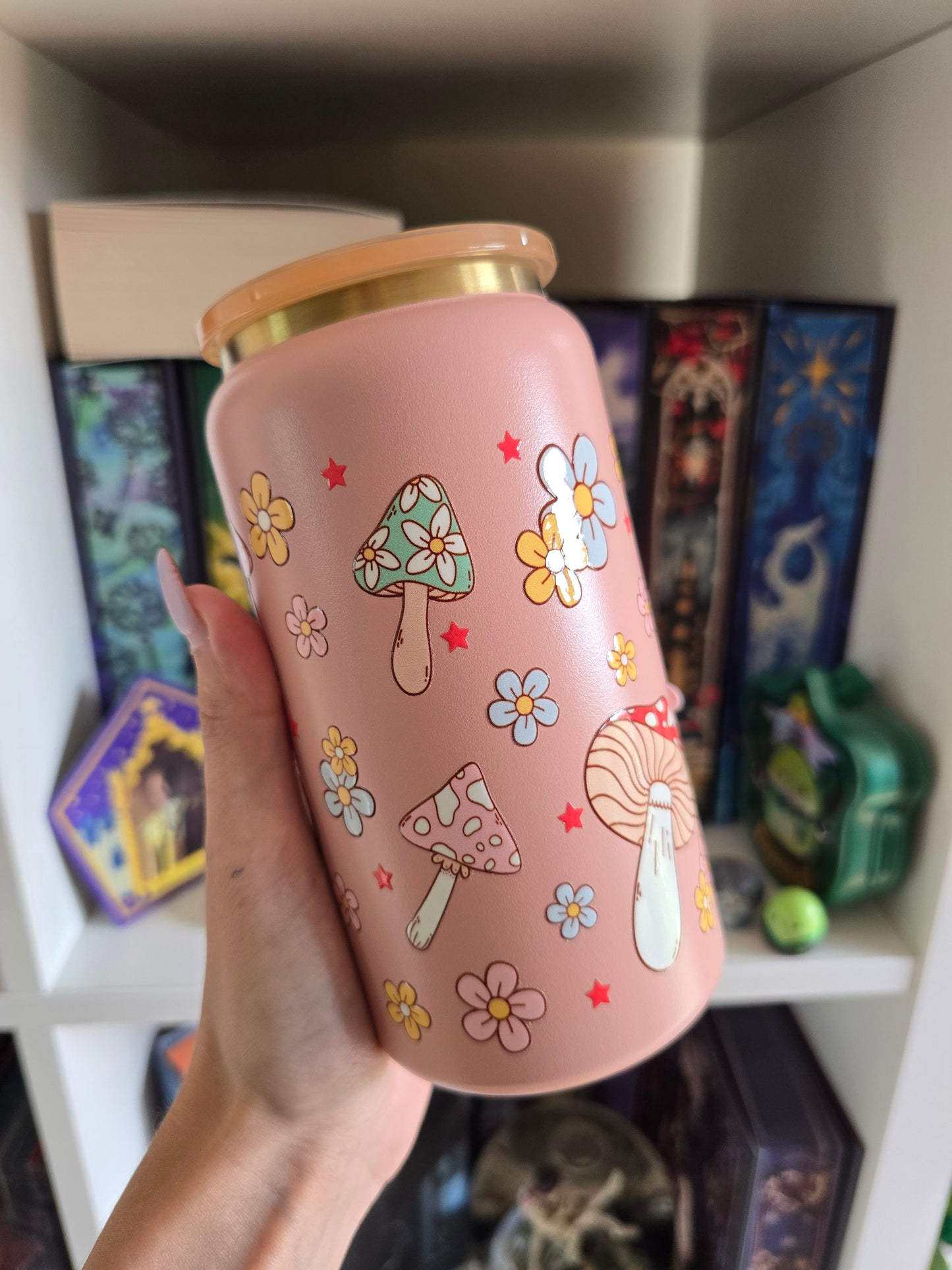 Autumn Mushroom 16oz Stainless Steel Tumbler