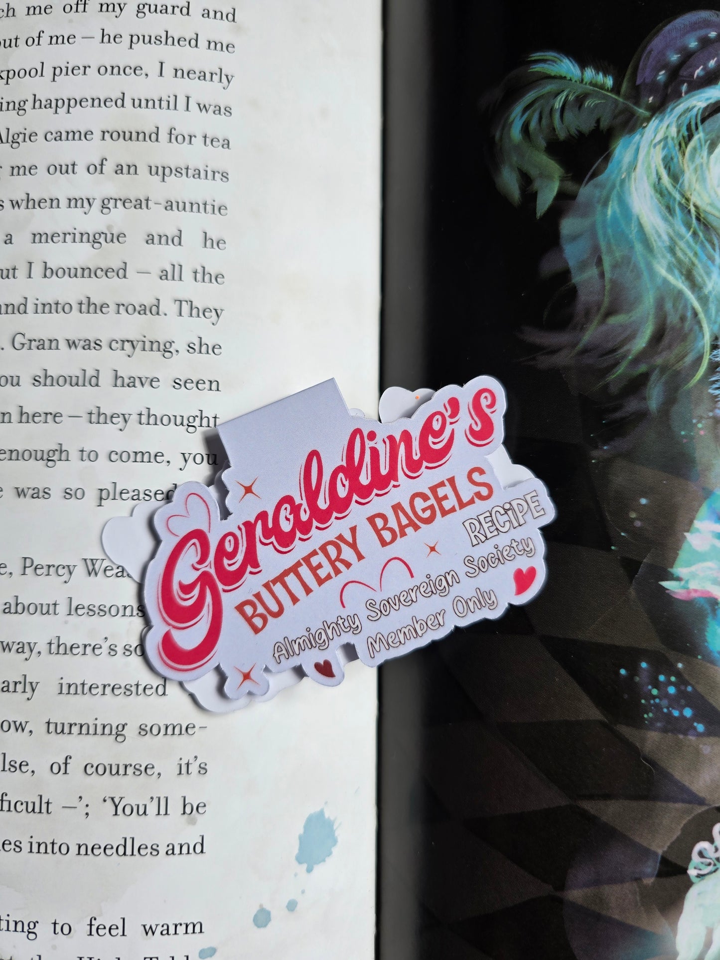 Geraldine's Buttery Bagels Magnetic Bookmark
