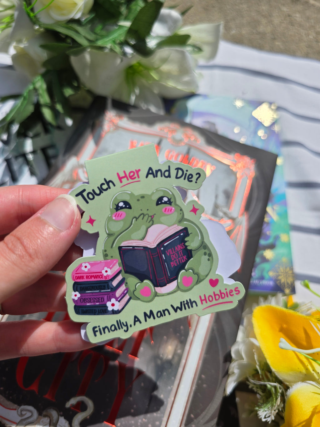 "Touch Her And Die" Magnetic Bookmark