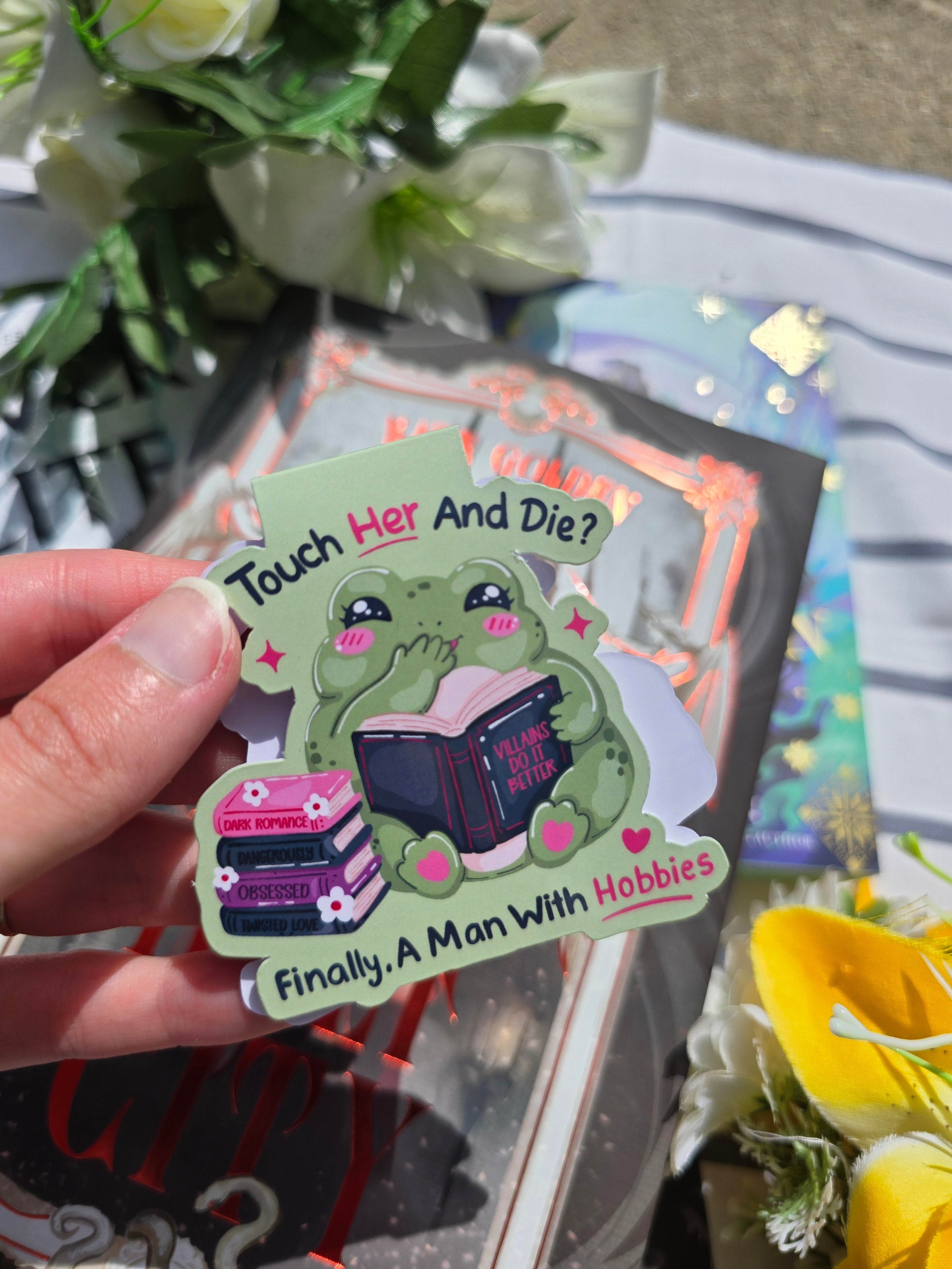 "Touch Her And Die" Magnetic Bookmark