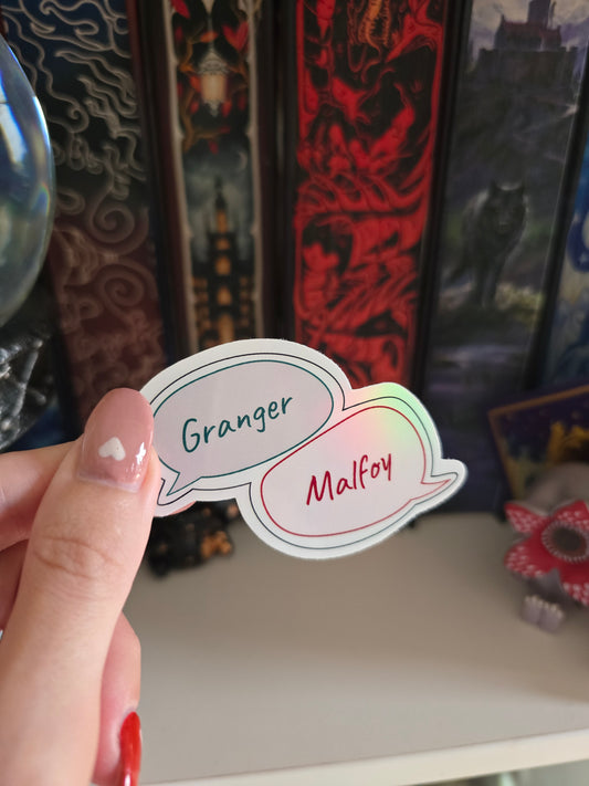 G&M Clear holographic Vinyl Sticker