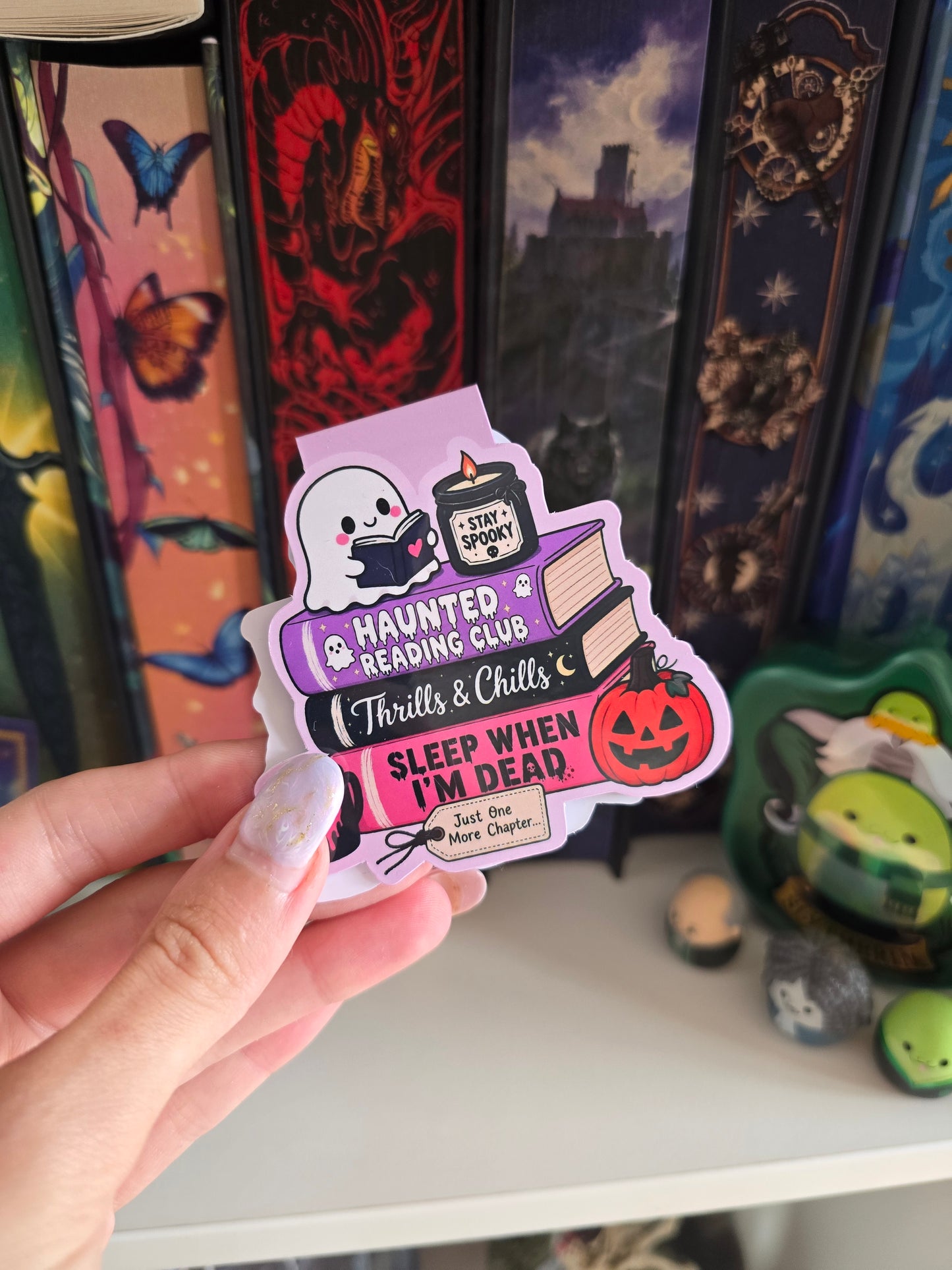 Haunted Reading Club Magnetic Bookmark