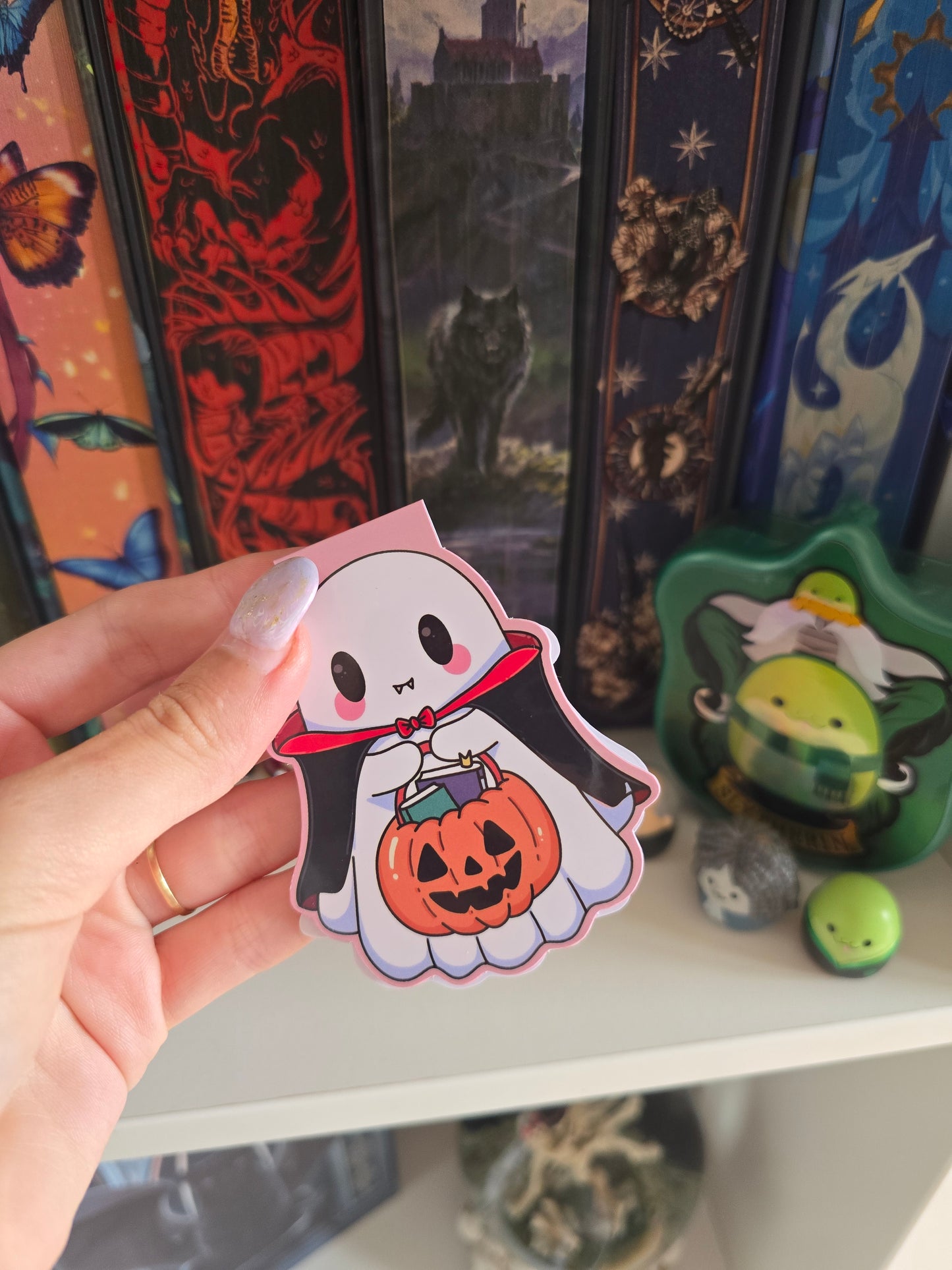 Vampire Ghost Magnetic Bookmark