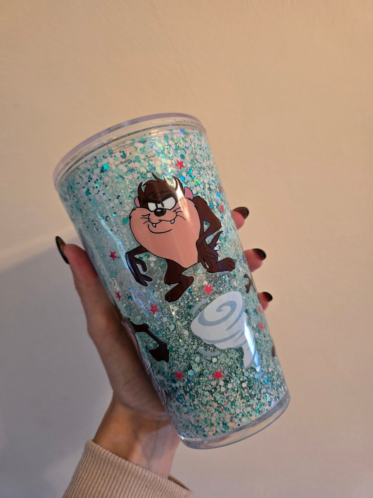 Taz 16oz Acrylic Snowglobe Tumbler