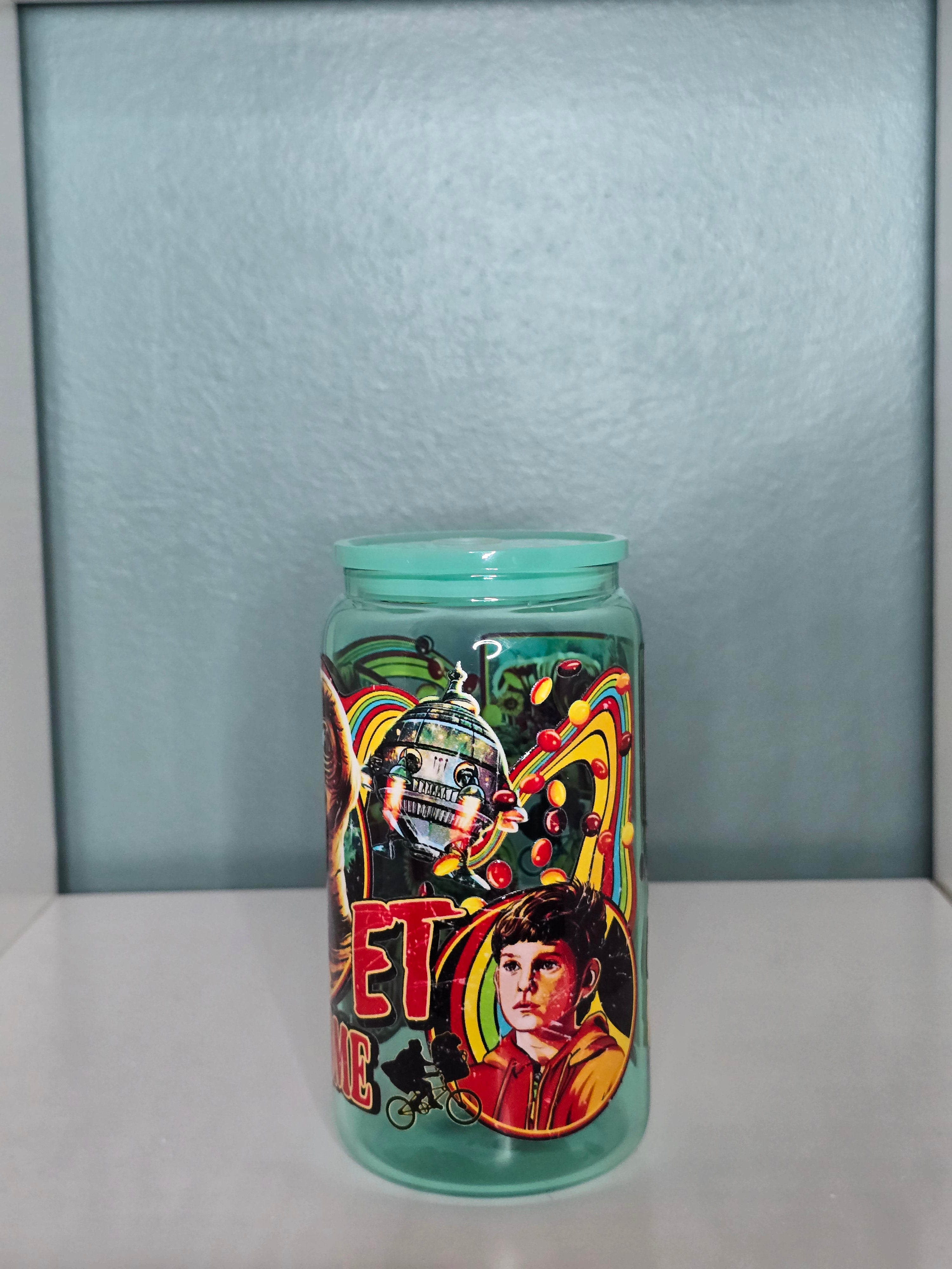 ET Alien 16oz Glass Tumbler