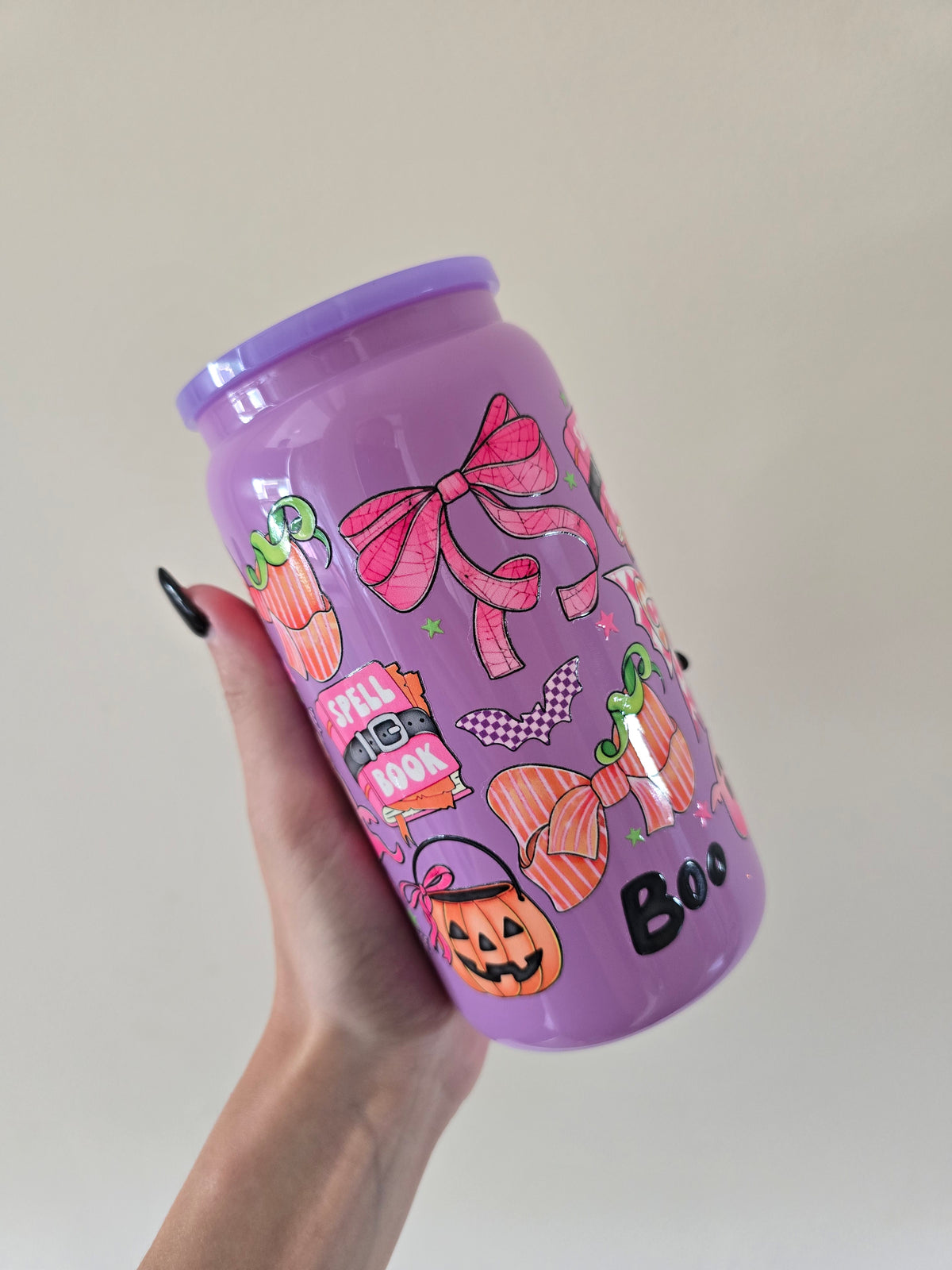 Boo 16oz Glass Tumbler