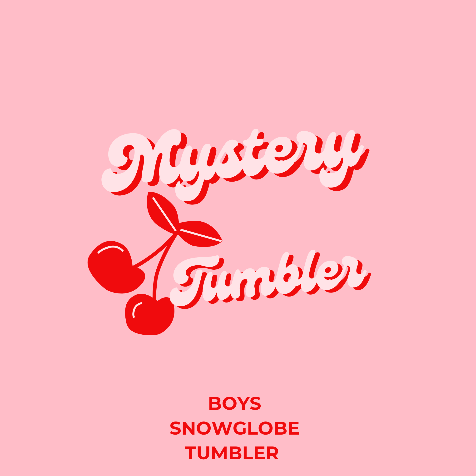Boys Mystery Snowglobe tumbler (please read description)