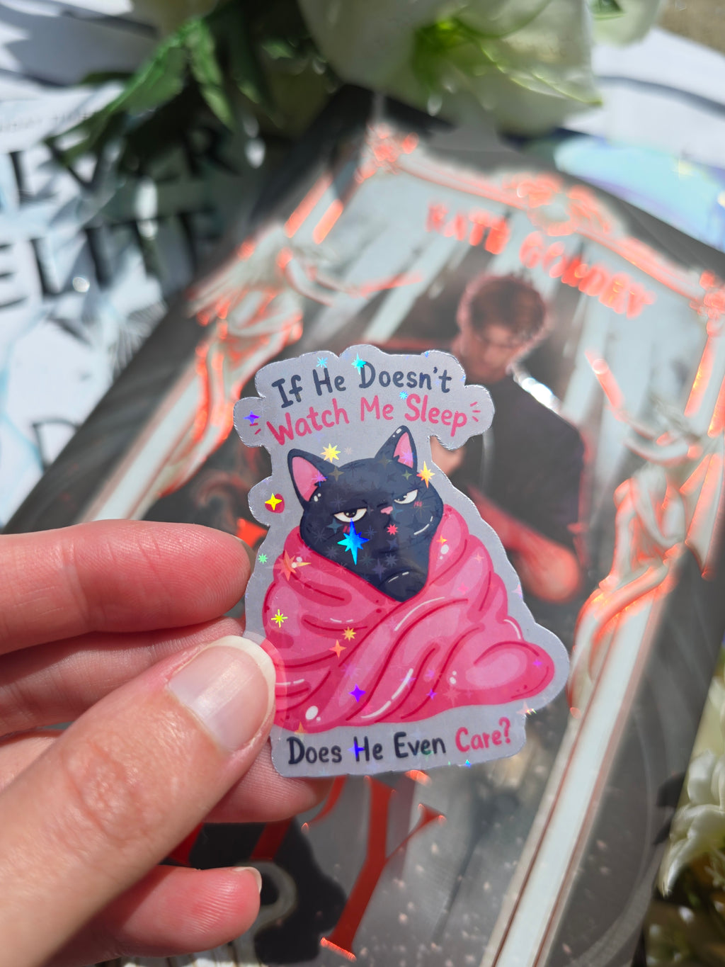 If He Doesn't Watch Me Sleep Sticker