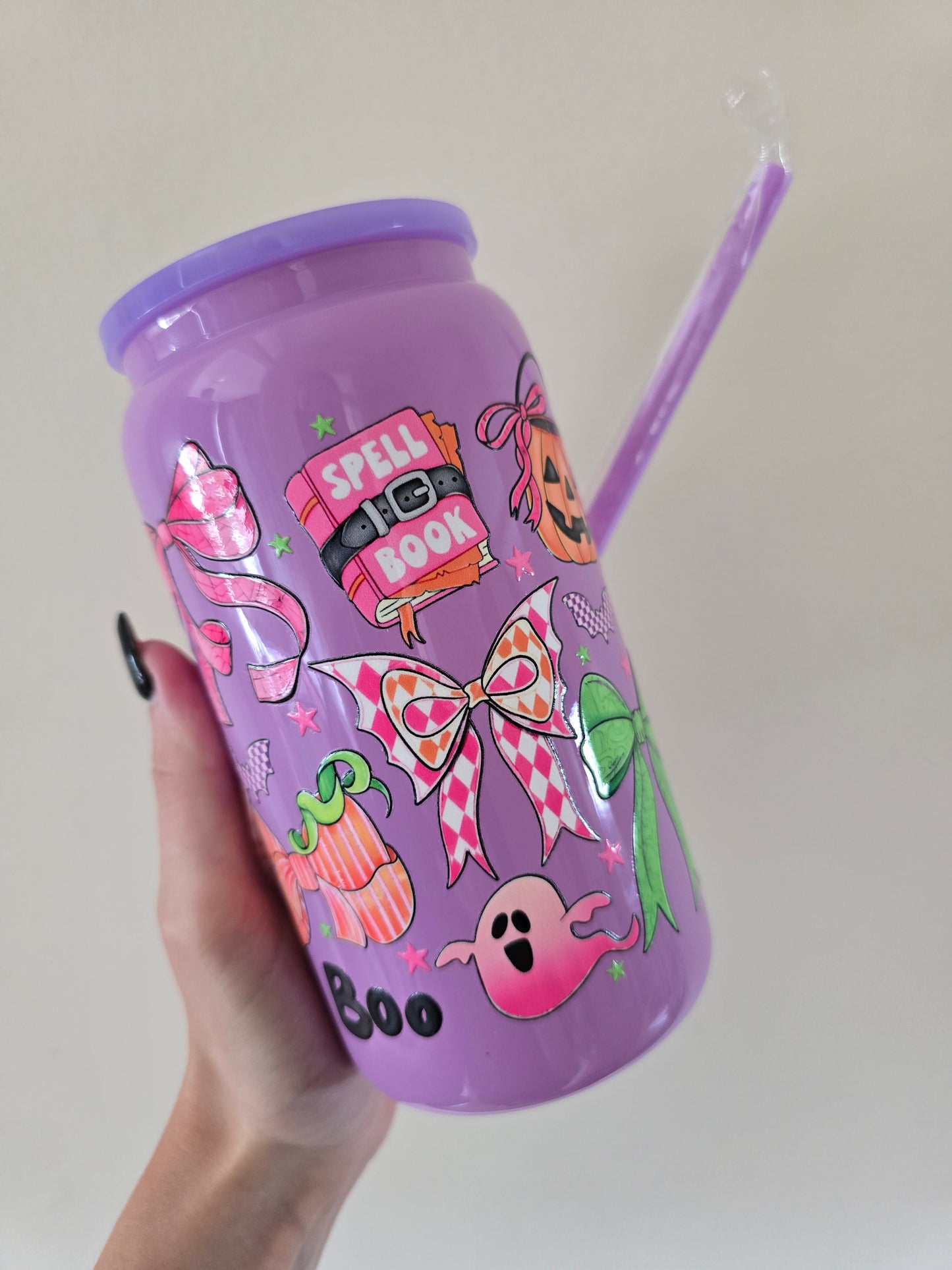 Boo 16oz Glass Tumbler